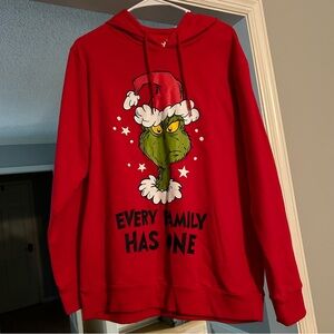 NWOT The Grinch Dr. Seuss Every Family Has One Christmas Holiday Hoodie Size L